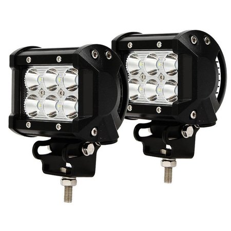 Race Sport Street Series 18W 6-Led Bottom Mount Led Spot Lights (Pair) Pr RS6L18WPR